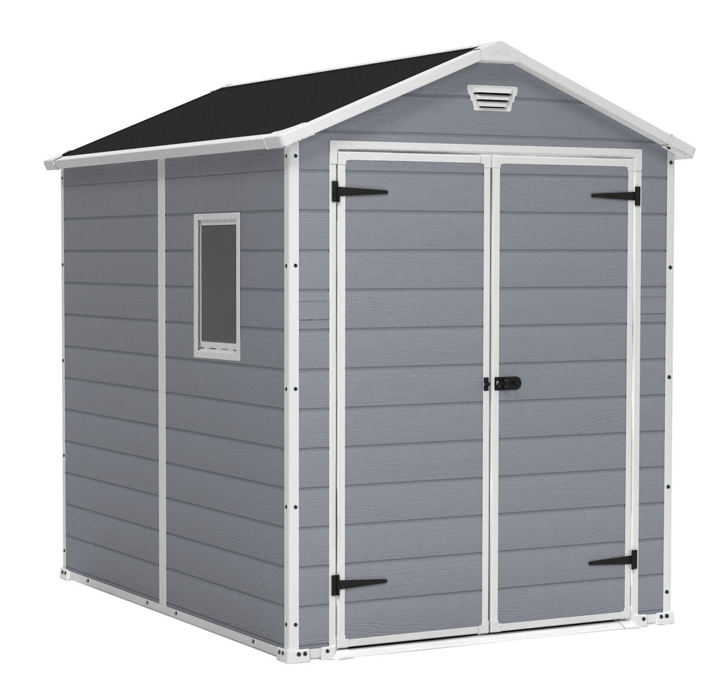 Manor 6 ft. W x 7.5 ft. D Plastic Storage Shed