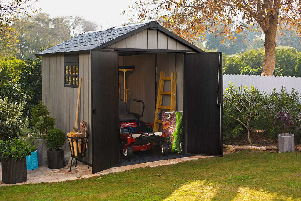 Oakland 7.5 ft. W x 7.5 ft. D Plastic Storage Shed