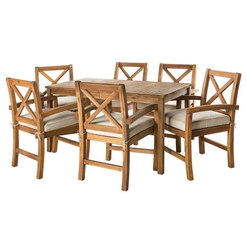 Diboll Rectangular 6 - Person 60'' Long Dining Set with Cushions