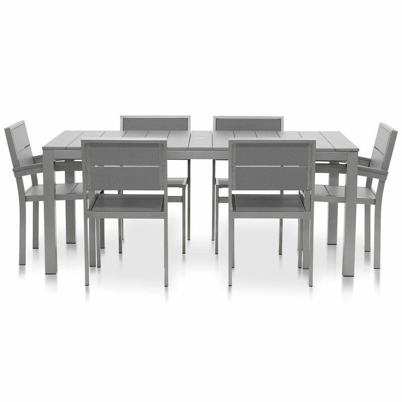 Fiona Rectangular 6 - Person 72'' Long Dining Set
