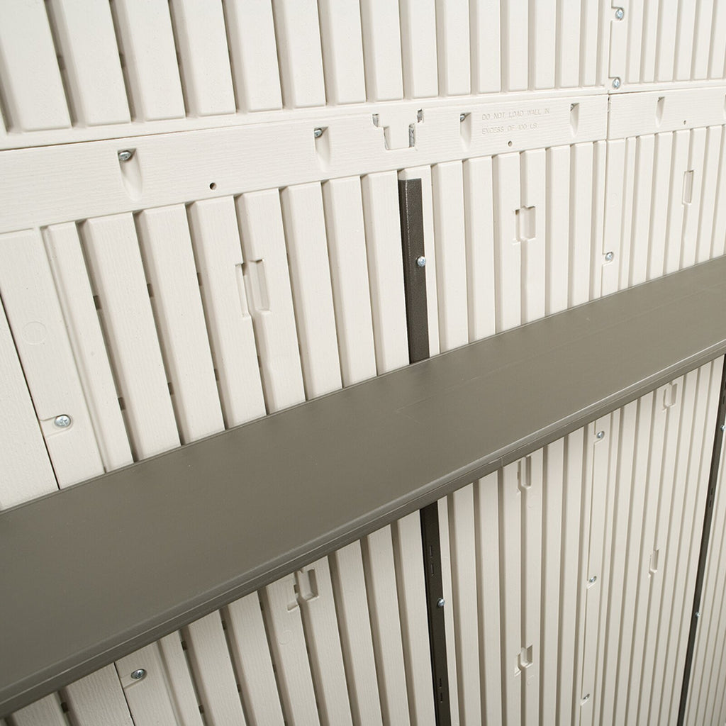 8 ft. W x 7 ft. 4 in. D Plastic Storage Shed