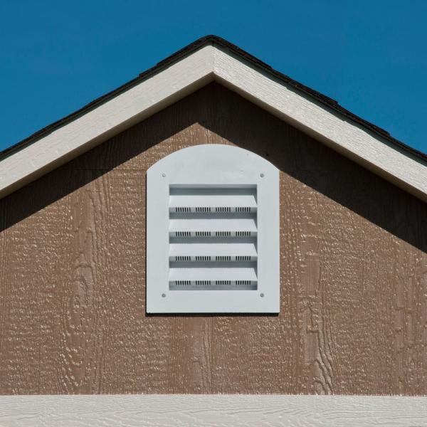 Installed Meridian Deluxe 8 ft. x 12 ft. Wood Storage Shed with Upgrades and Black Onyx Shingles