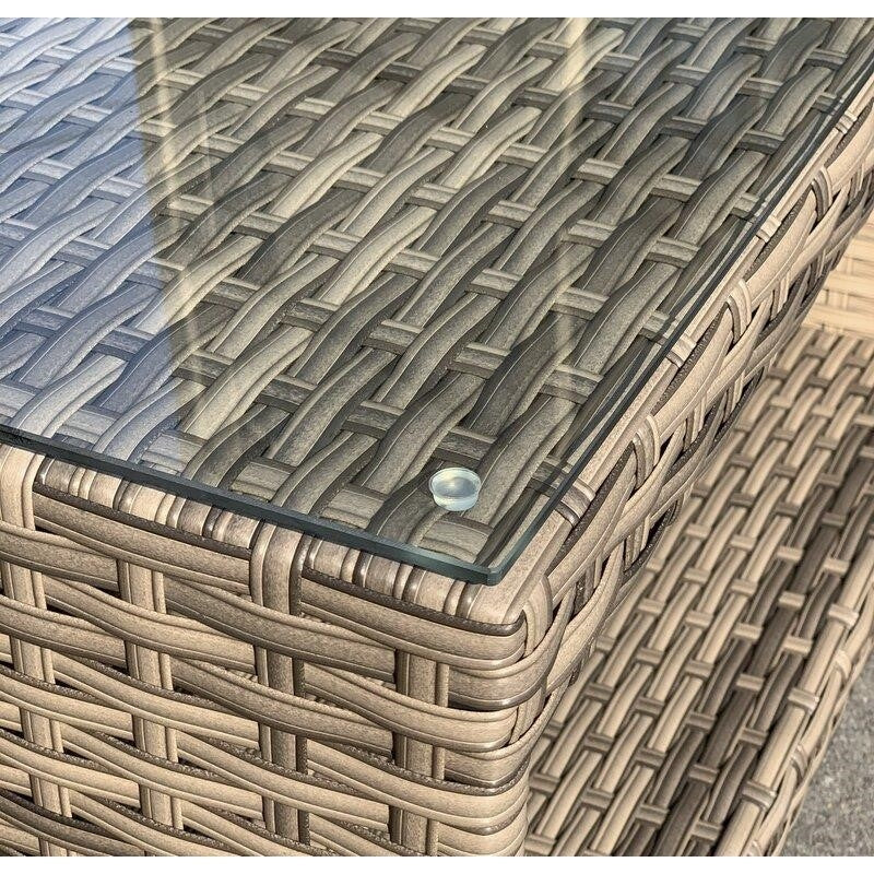 Alhambra Wicker/Rattan 4 - Person Seating Group with Cushions