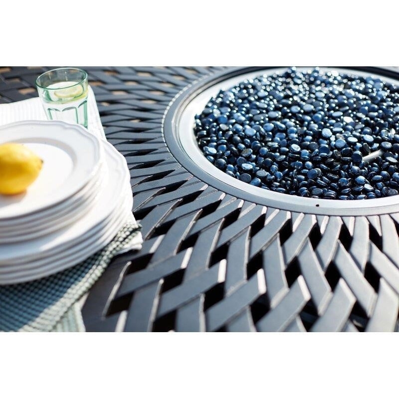 Baucom Round 6 - Person 60'' Long Bar Height Dining Set with Cushions