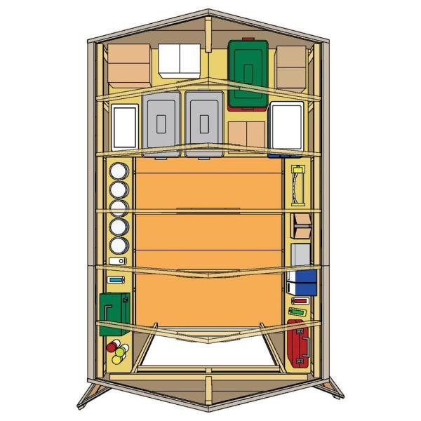 Installed Majestic 8 ft. x 12 ft. Wood Storage Shed with Autumn Brown Shingles