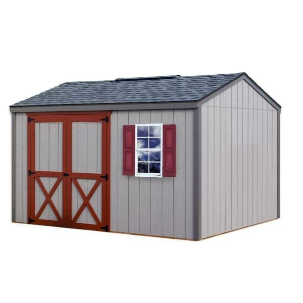 Cypress 12 ft. x 10 ft. Wood Storage Shed Kit
