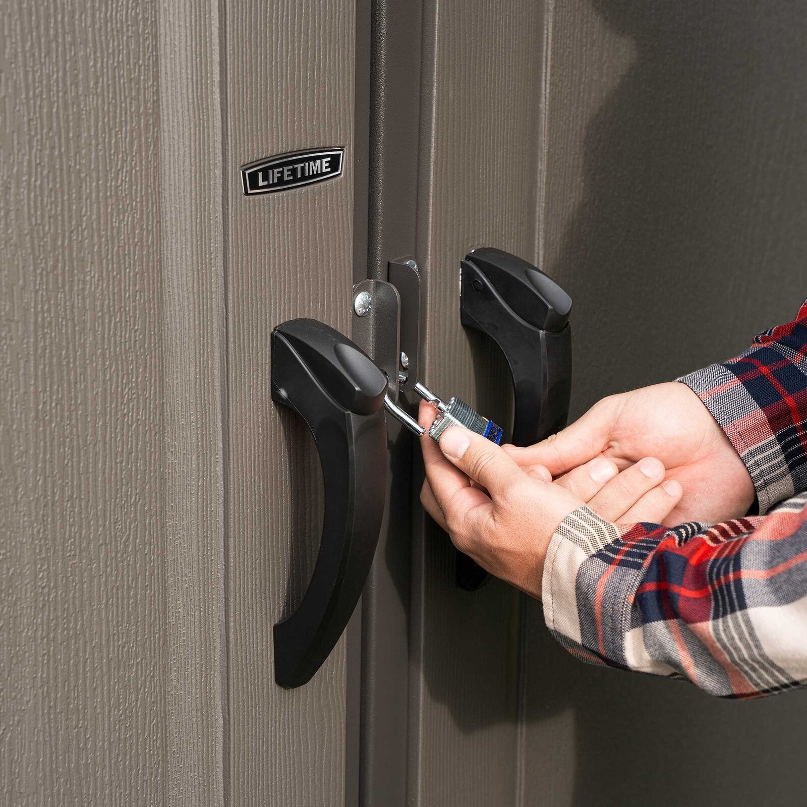 8 ft. W x 12.5 ft. D Plastic Storage Shed