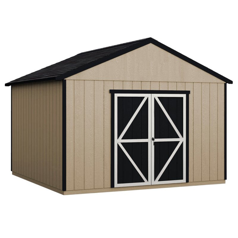 Astoria 12 ft. W x 24 ft. D Solid + Manufactured Wood Storage Shed