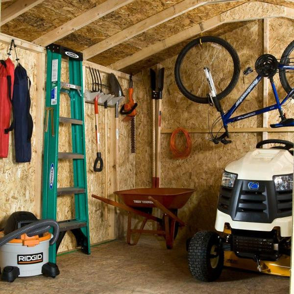 Installed Princeton 10 ft. x 10 ft. Wood Storage Shed with Autumn Brown Shingles