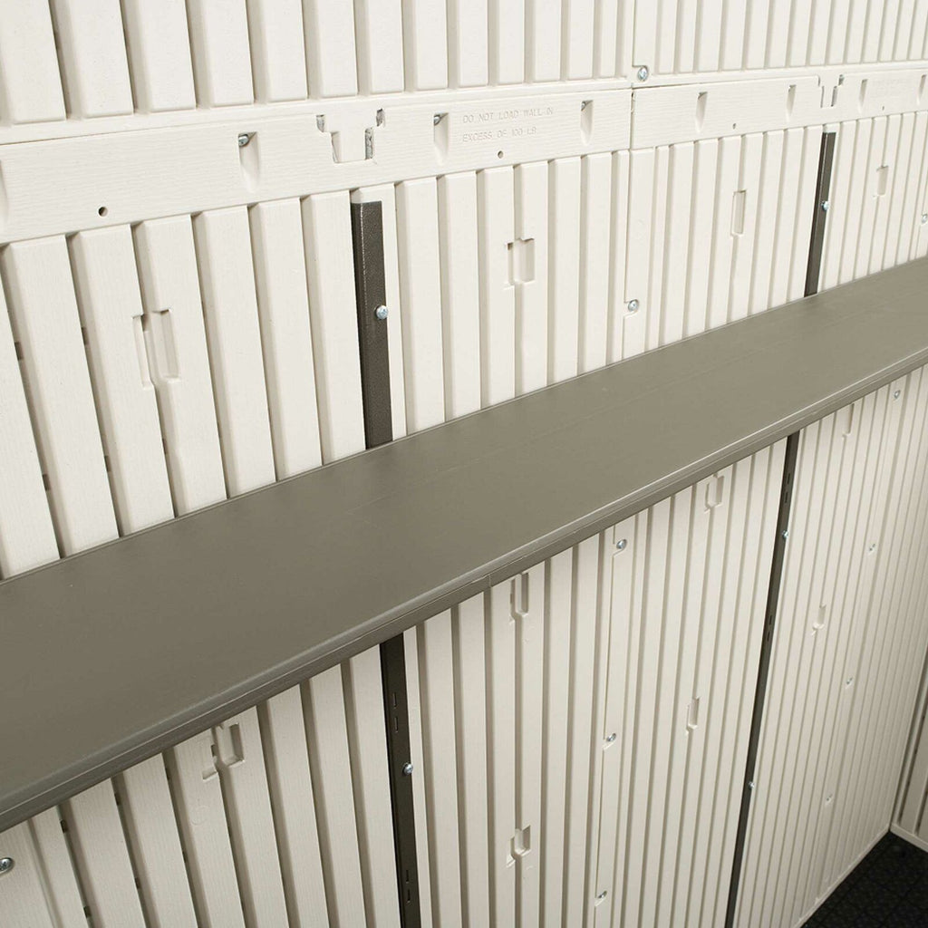 Dual Entry 15 ft. W x 8 ft. D Plastic Storage Shed