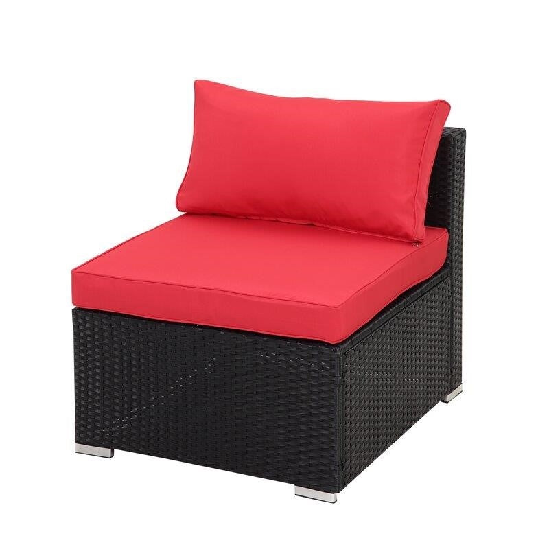 Moshannon Wicker/Rattan 6 - Person Seating Group with Cushions