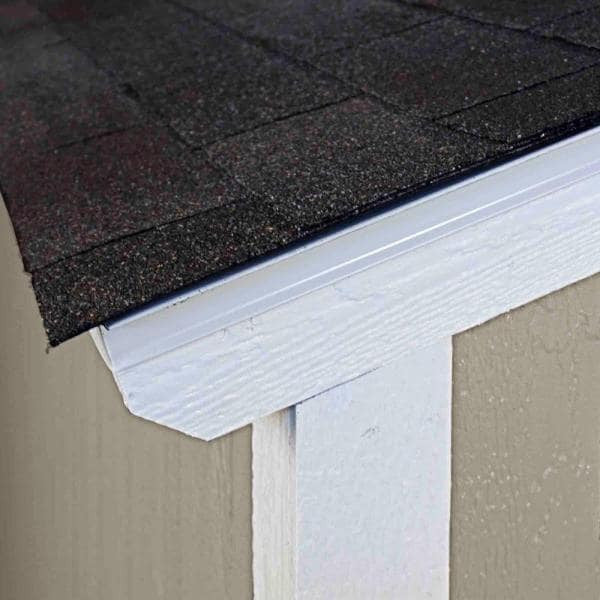 Installed The Tahoe Series Tall Ranch 8 ft. x 10 ft. x 8 ft. 6 in. Painted Wood Storage Building Shed and Sidewall Door