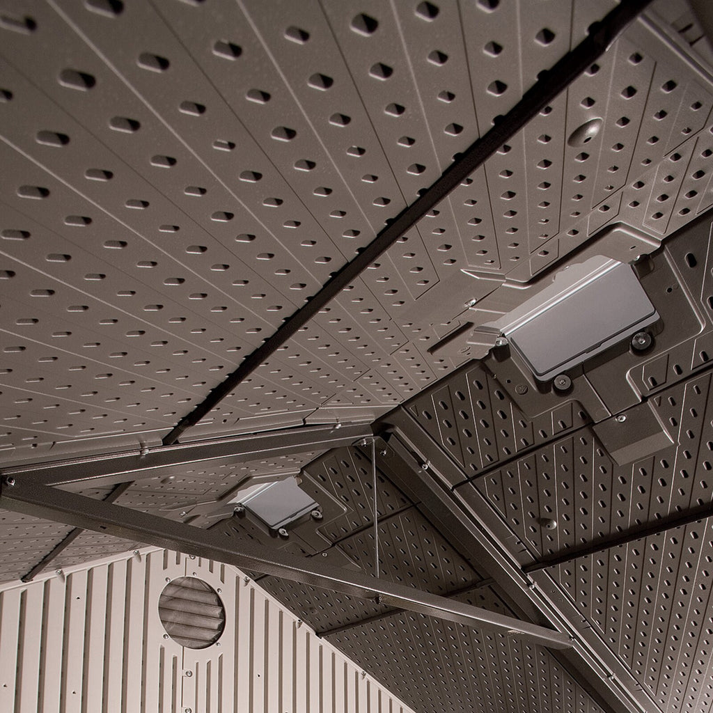 8 ft. W x 7 ft. 4 in. D Plastic Storage Shed