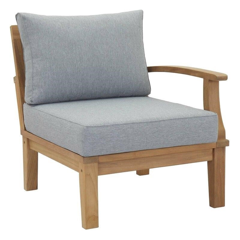 Sidney Solid Wood 4 - Person Seating Group with Cushions