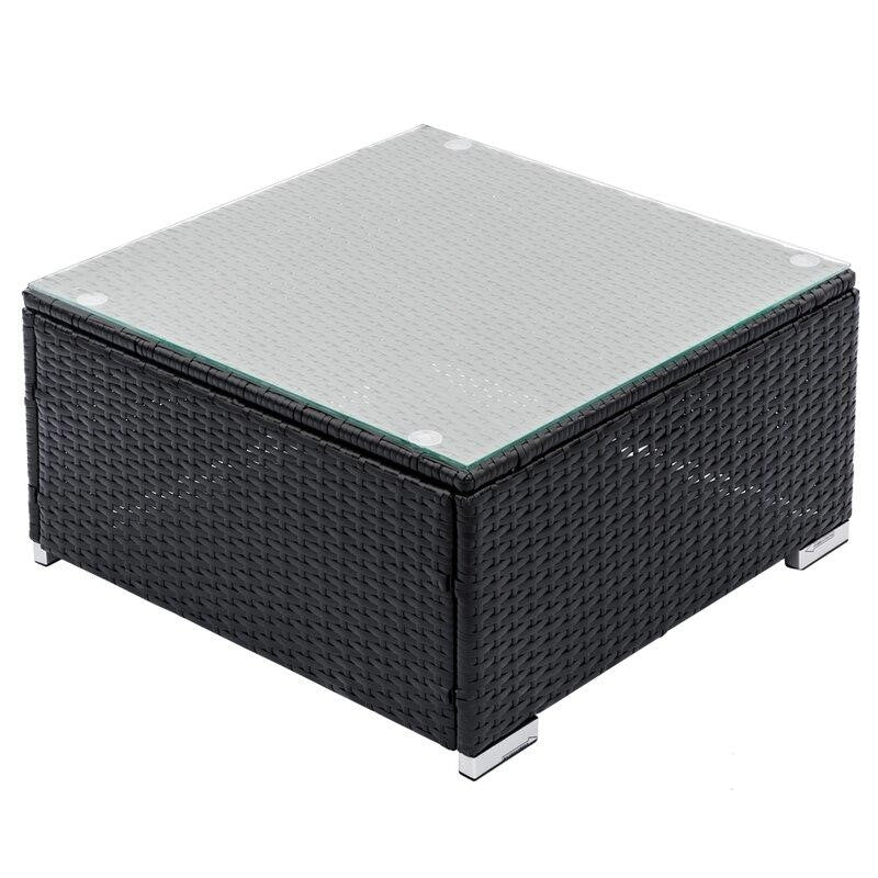 Aleighanna Wicker/Rattan 6 - Person Seating Group with Cushions