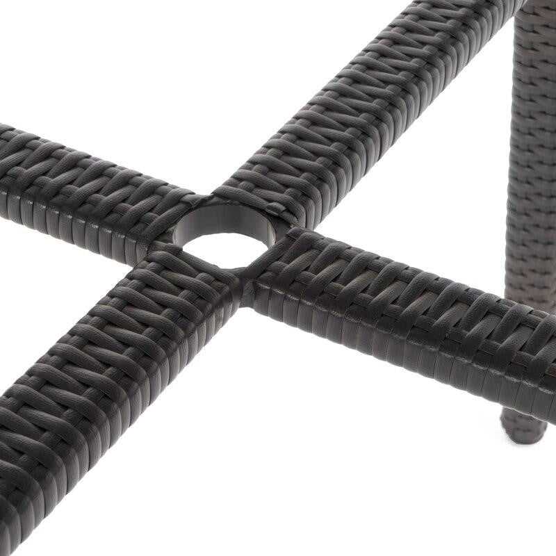 Northridge Square 4 - Person 38'' Long Bar Height Dining Set with Cushions