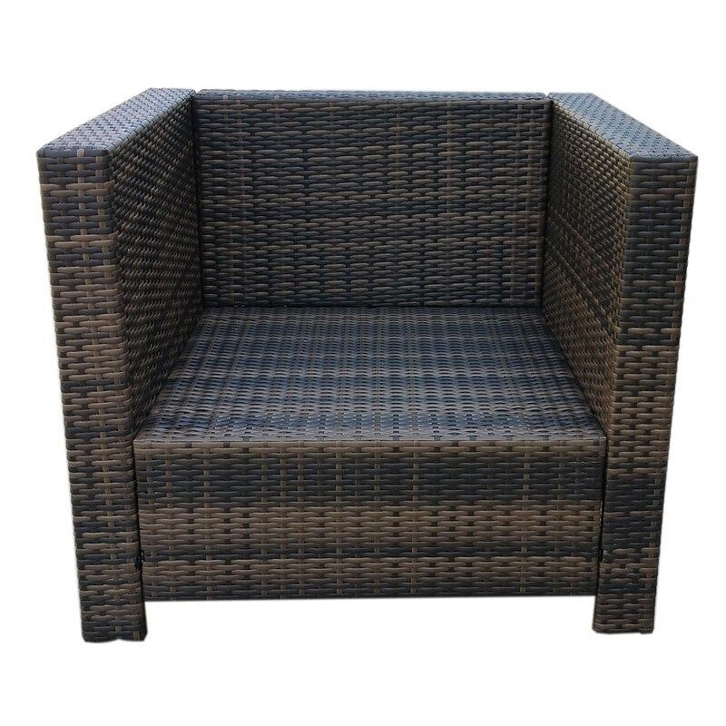 Wicker/Rattan 4 - Person Seating Group with Cushions