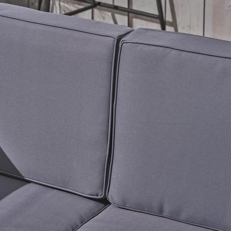 Patson Solid Wood 8 - Person Seating Group with Cushions