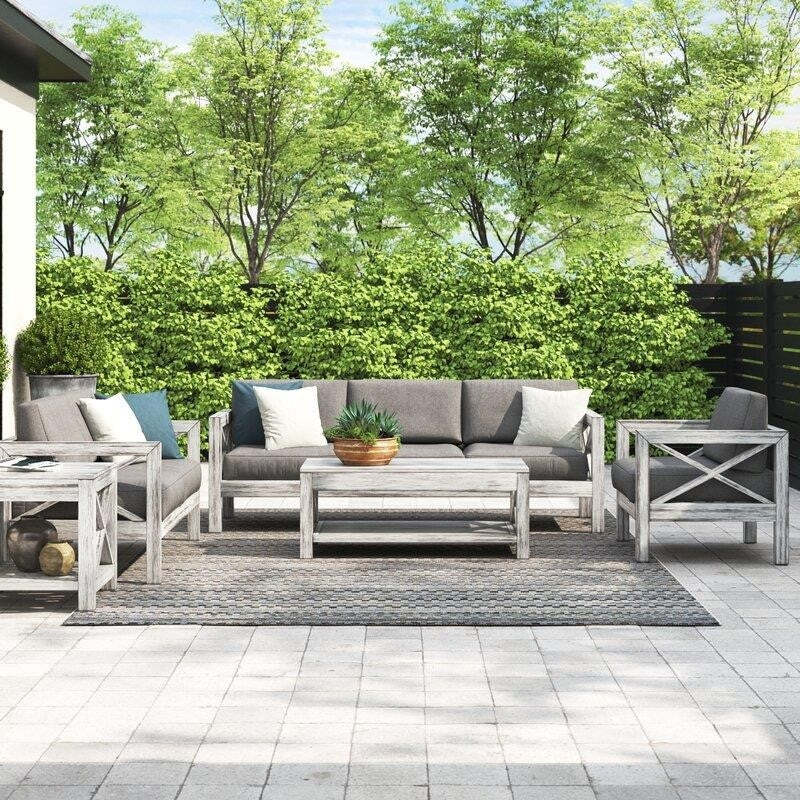 Abbi-Rose 6 - Person Seating Group with Sunbrella Cushions