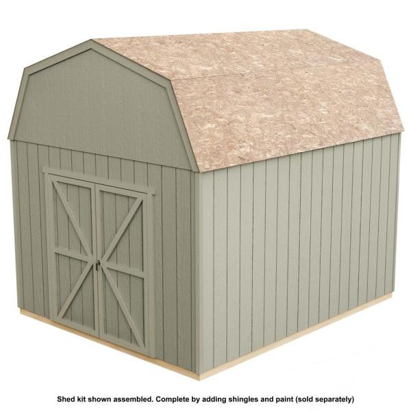 Do-it Yourself Braymore 10 ft. x 12 ft. Wooden Storage Shed with Flooring Included