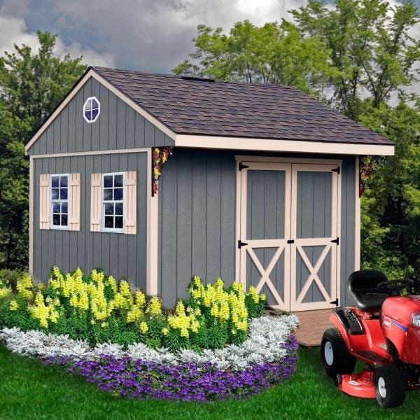Northwood 10 ft. x 10 ft. Wood Storage Shed Kit with Floor Including 4 x 4 Runners