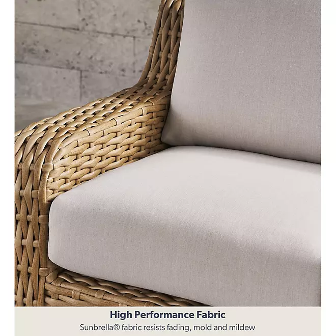 Athena 7-Piece Sectional with Firepit(FREE 120'' Cantilever Umbrella)