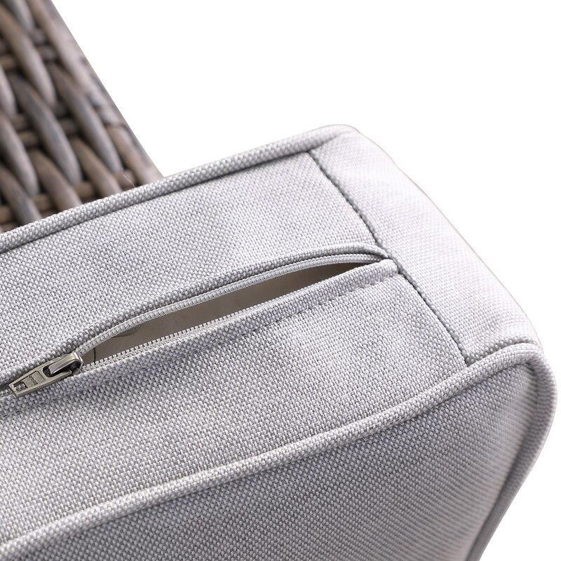 Emlee Wicker/Rattan 4 - Person Seating Group with Cushions