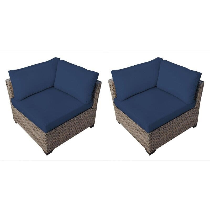 Rochford Wicker/Rattan 7 - Person Seating Group with Cushions