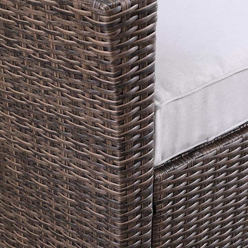 Emlee Wicker/Rattan 4 - Person Seating Group with Cushions