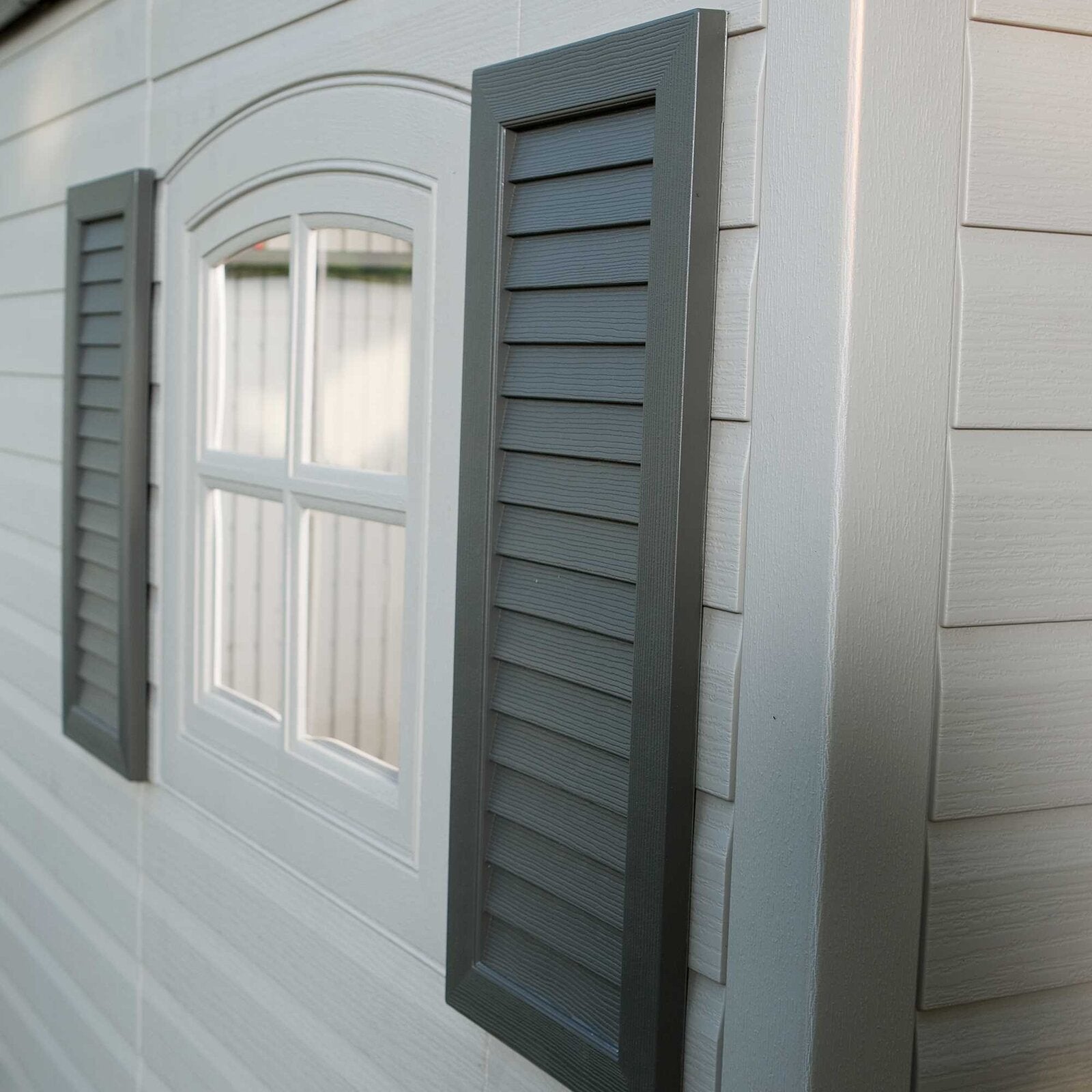 Side Entry 15 ft. W x 8 ft. D Plastic Storage Shed