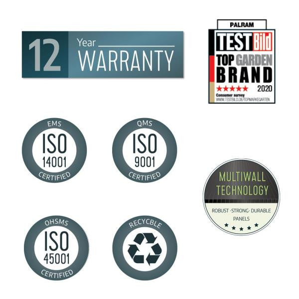 Rubicon 6 ft. x 5 ft. Dark Gray Garden Storage Shed