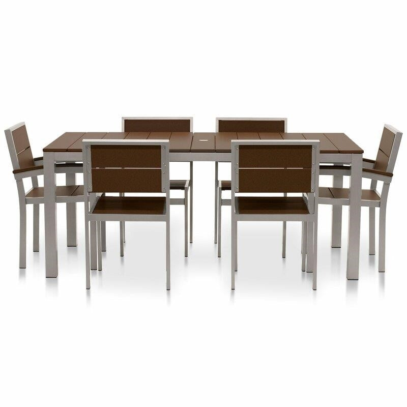 Fiona Rectangular 6 - Person 72'' Long Dining Set
