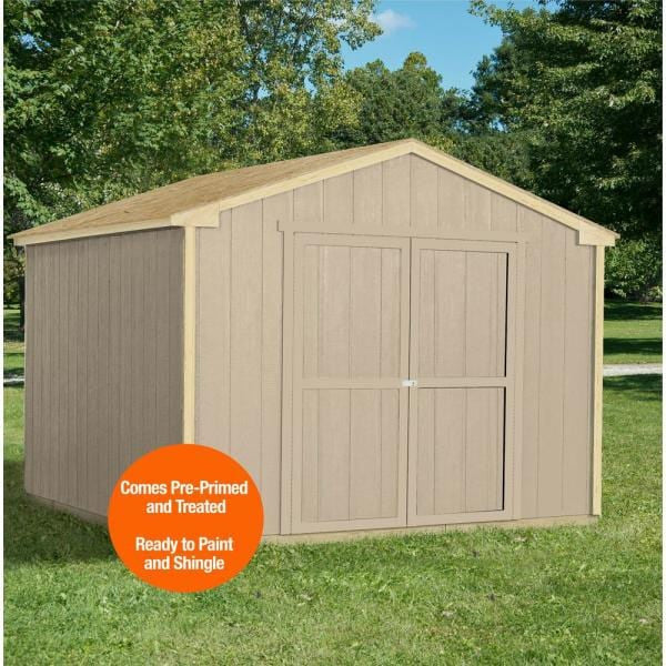Do-It-Yourself Princeton 10 ft. x 10 ft. Wood Storage Shed Building