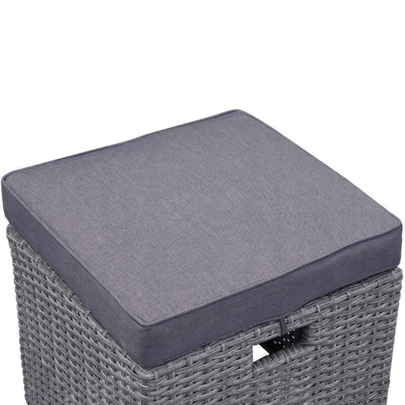 Burgas Wicker/Rattan 7 - Person Seating Group with Cushions