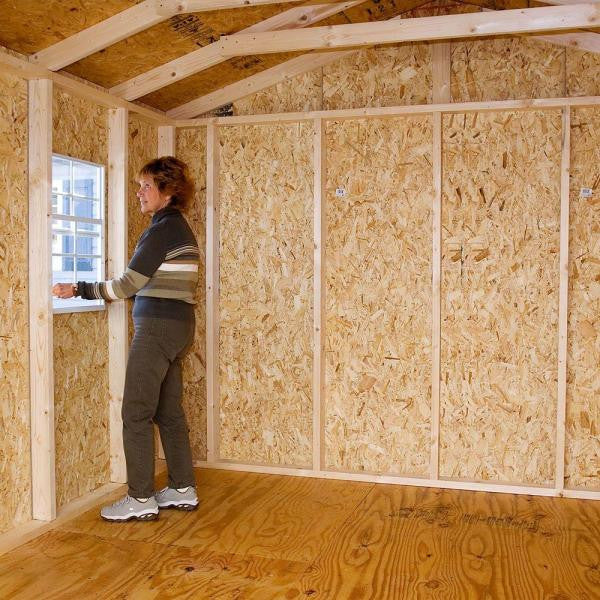 Elm 10 ft. x 12 ft. Wood Storage Shed Kit with Floor