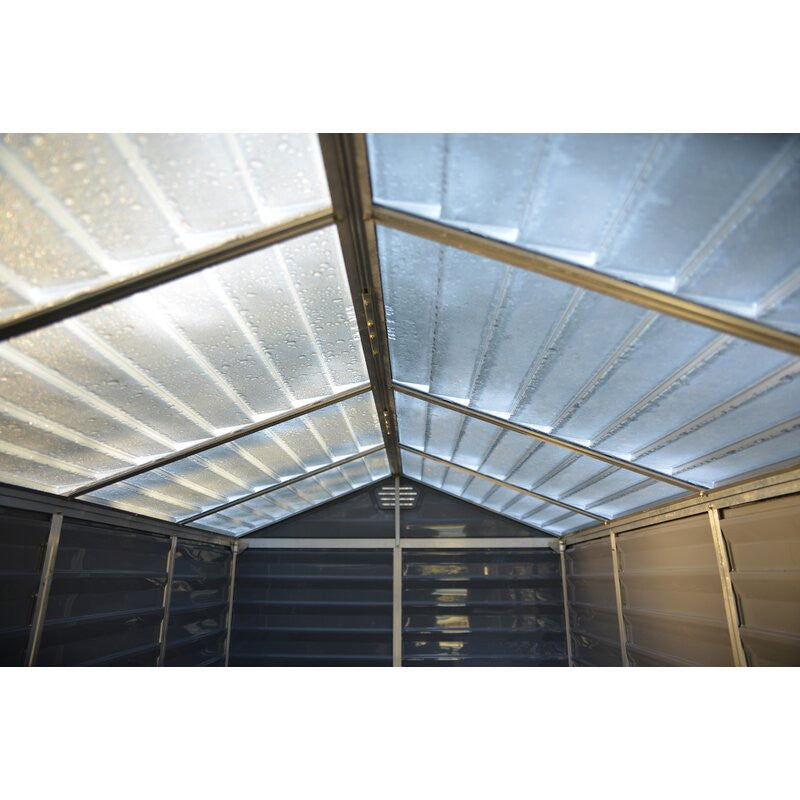 Skylight 6 Ft. W X 12 Ft. D Plastic Storage Shed