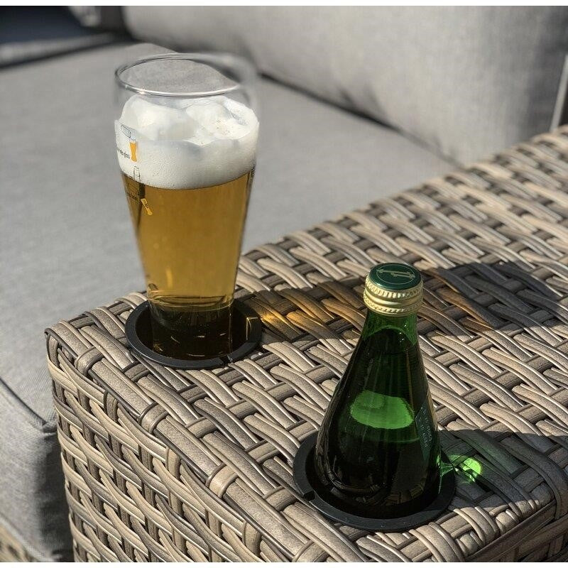 Alhambra Wicker/Rattan 8 - Person Seating Group with Cushions