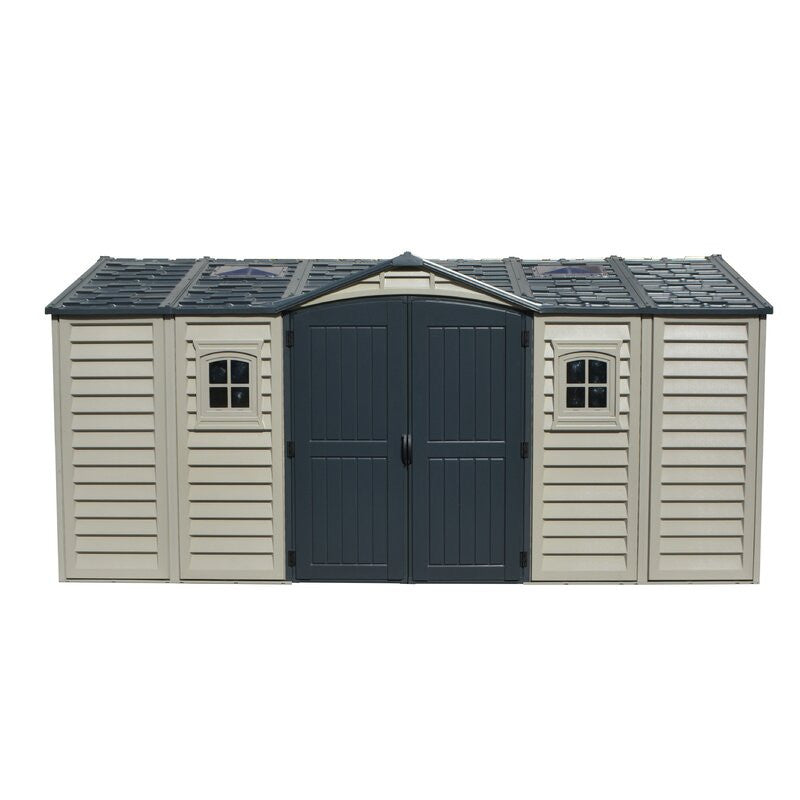 Apex Pro 15 ft. W x 8 ft. D Plastic Storage Shed