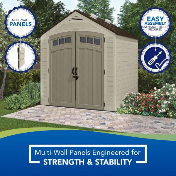 Vista 7 ft. x 7 ft. Resin Storage Shed