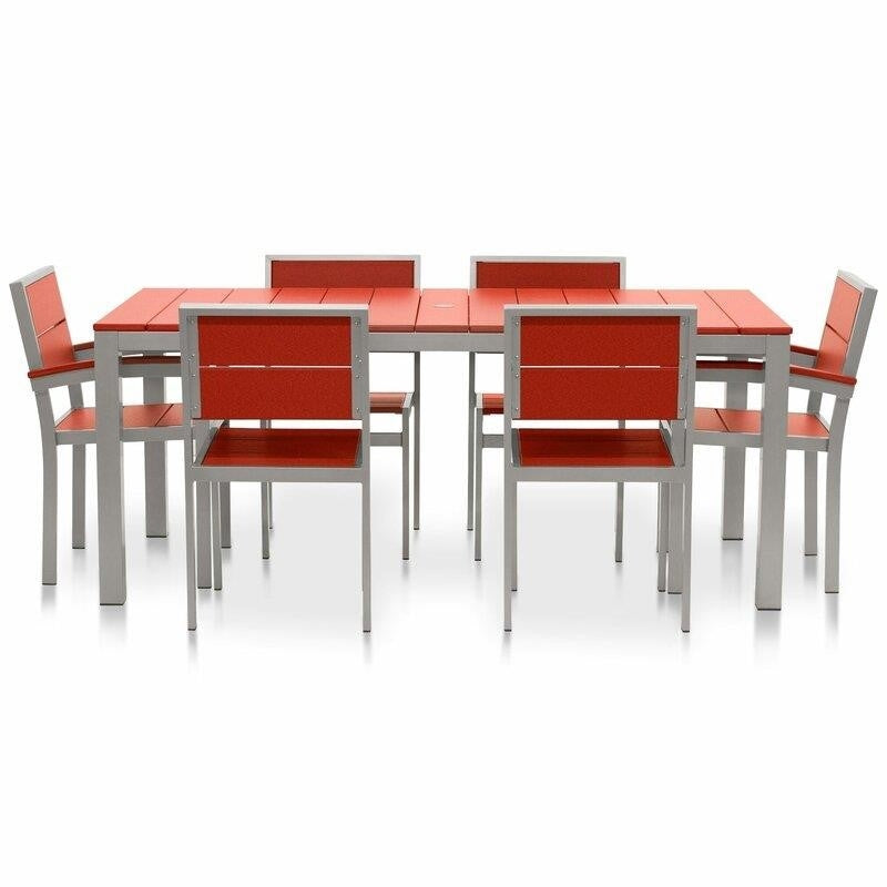 Fiona Rectangular 6 - Person 72'' Long Dining Set