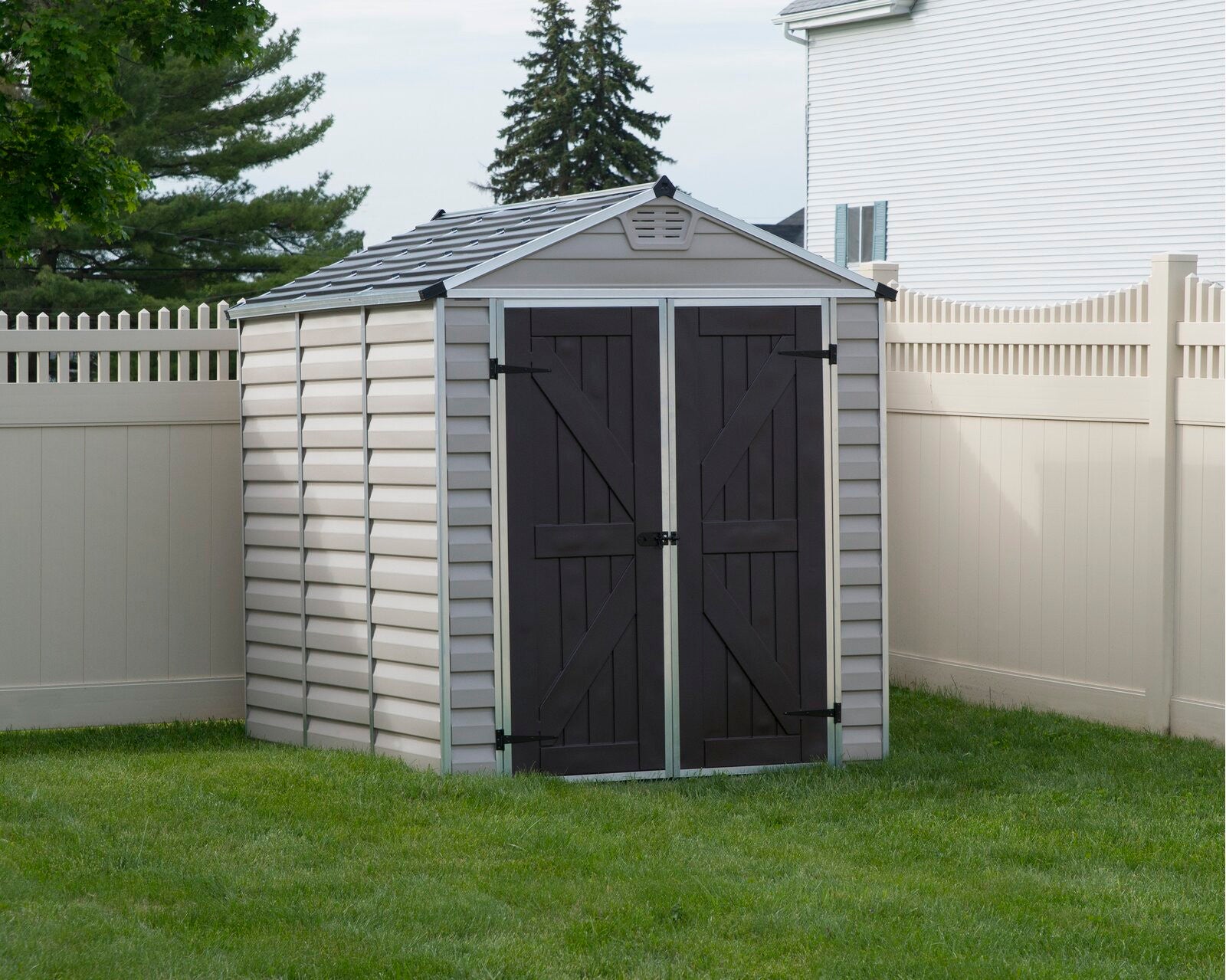 SkyLight 6 ft. W x 8 ft. D Plastic Storage Shed