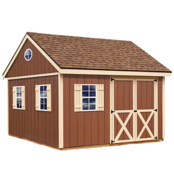 Mansfield 12 ft. x 12 ft. Wood Storage Shed Kit