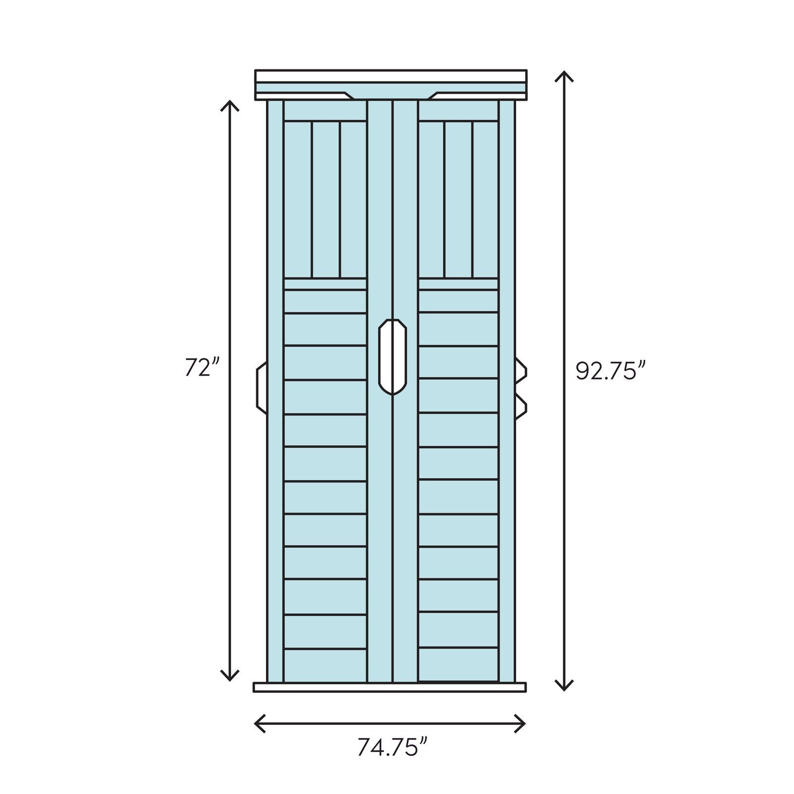 6 ft. 3 in. W x 5 ft. 6 in. D Resin Storage Shed