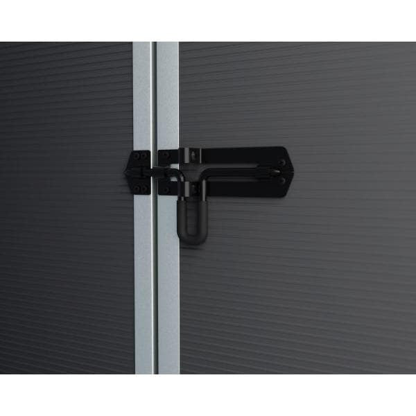 Rubicon 6 ft. x 5 ft. Dark Gray Garden Storage Shed