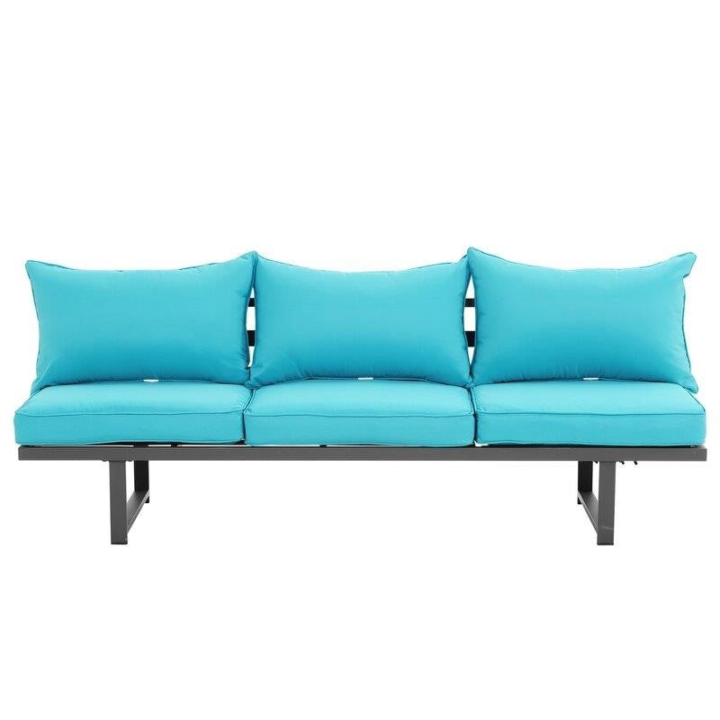 Jacques-Kad Metal 5 - Person Seating Group with Cushions