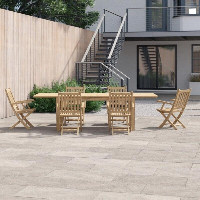 Sidney Rectangular 6 - Person 108.5'' Long Teak Dining Set