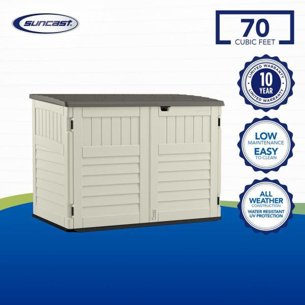 Stow-Away 3 ft. 8 in. x 5 ft. 11 in. Resin Horizontal Storage Shed