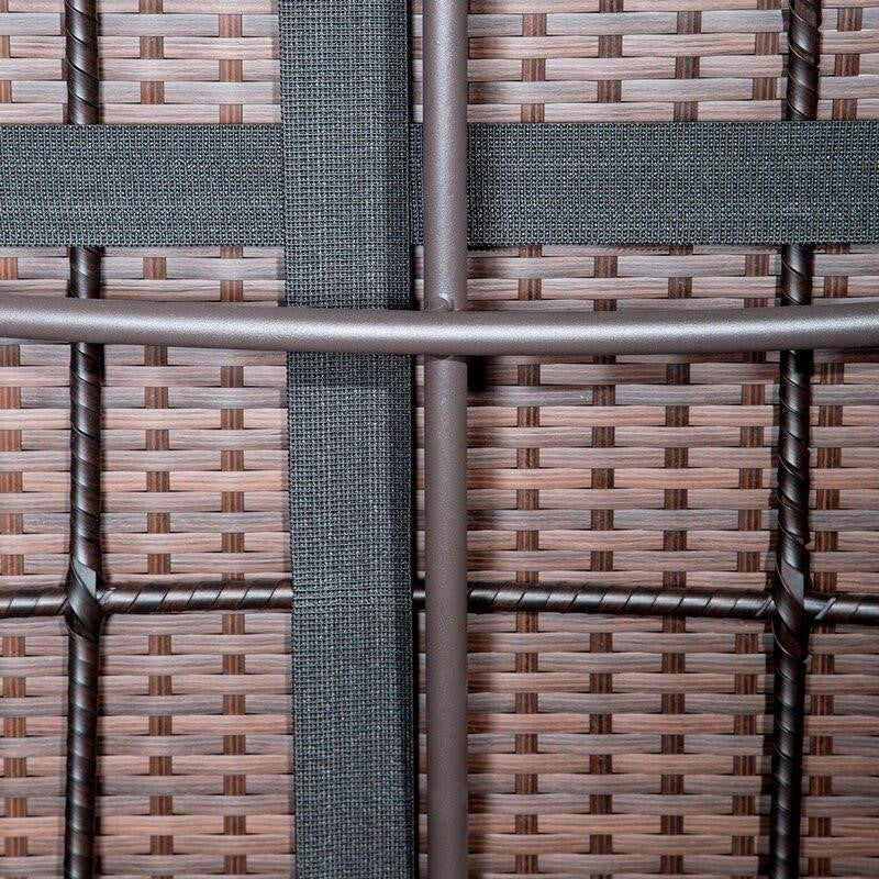 Fernando Wicker/Rattan 5 - Person Seating Group with Cushions