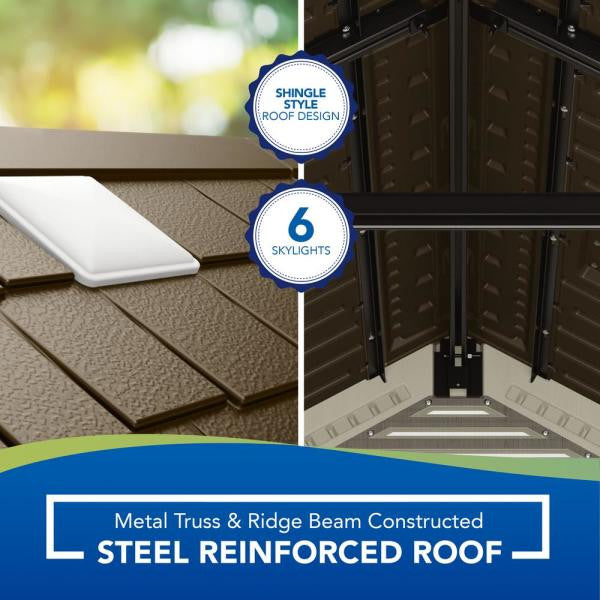 Tremont 8 ft. 4-1/2 in. x 10 ft. 2-1/4 in. Resin Storage Shed