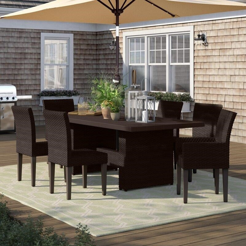 Tegan Rectangular 6 - Person 79'' Long Dining Set